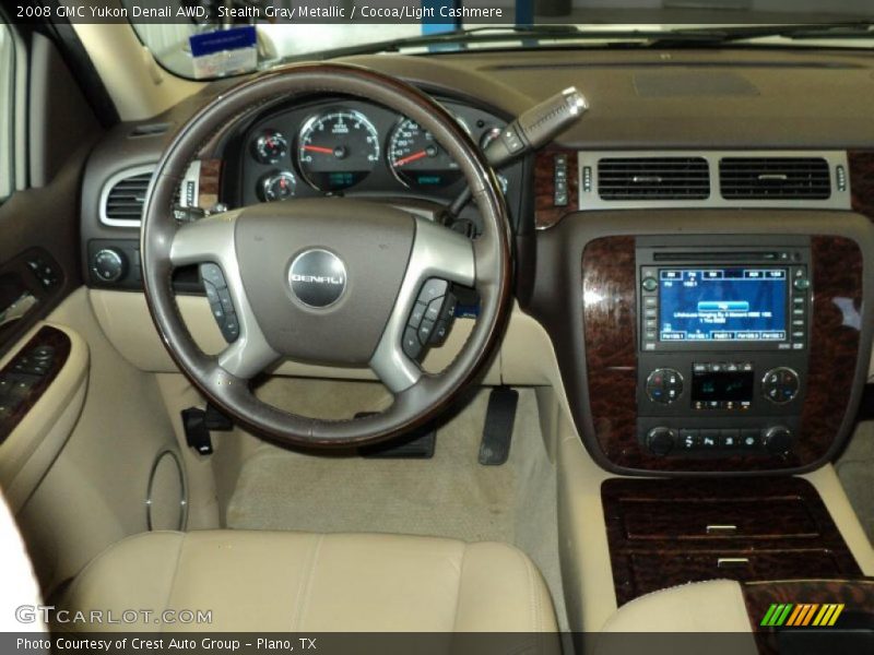 Stealth Gray Metallic / Cocoa/Light Cashmere 2008 GMC Yukon Denali AWD