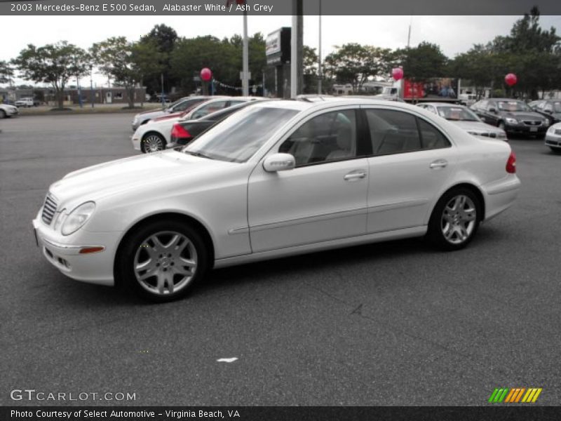 Alabaster White / Ash Grey 2003 Mercedes-Benz E 500 Sedan