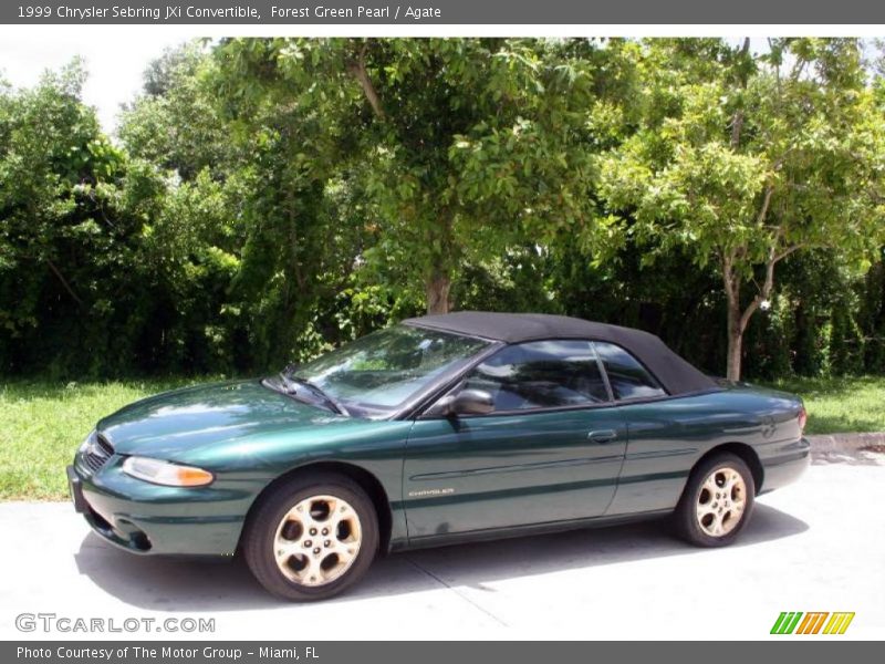 Forest Green Pearl / Agate 1999 Chrysler Sebring JXi Convertible