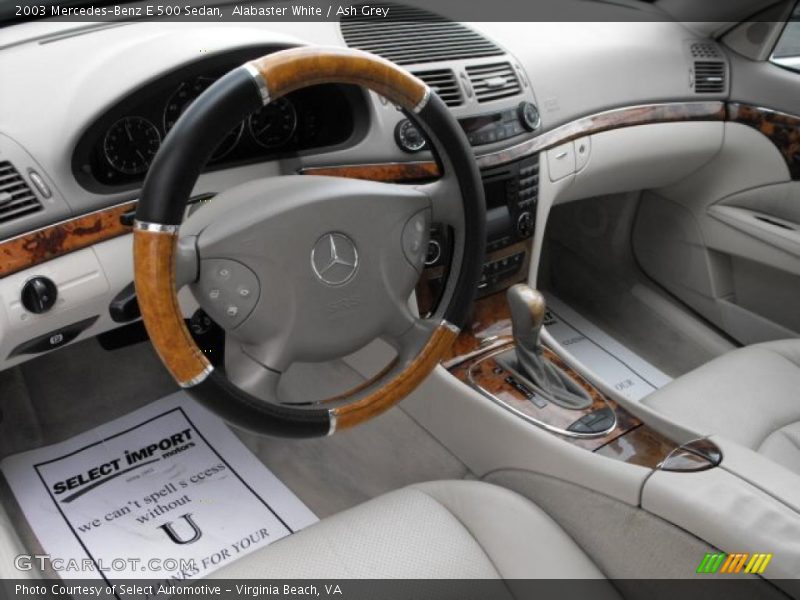 Alabaster White / Ash Grey 2003 Mercedes-Benz E 500 Sedan