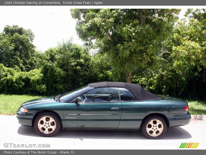 Forest Green Pearl / Agate 1999 Chrysler Sebring JXi Convertible