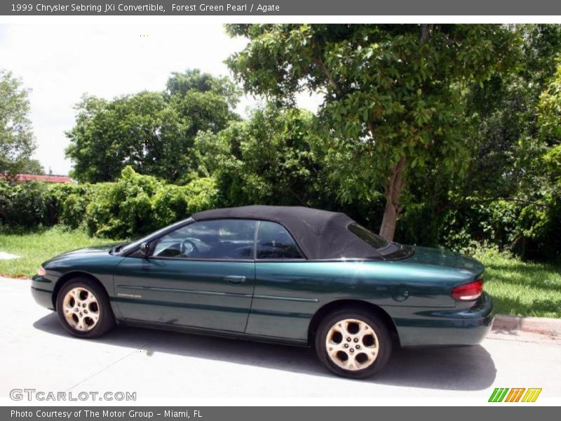 Forest Green Pearl / Agate 1999 Chrysler Sebring JXi Convertible