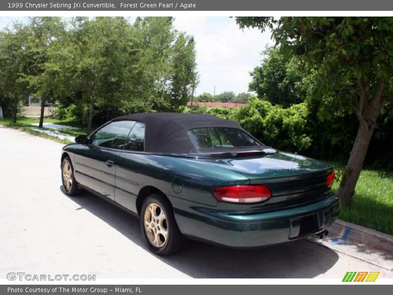 Forest Green Pearl / Agate 1999 Chrysler Sebring JXi Convertible