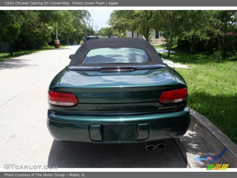 Forest Green Pearl / Agate 1999 Chrysler Sebring JXi Convertible