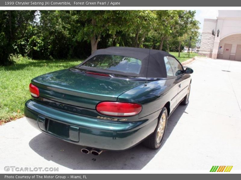Forest Green Pearl / Agate 1999 Chrysler Sebring JXi Convertible