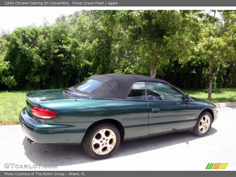 Forest Green Pearl / Agate 1999 Chrysler Sebring JXi Convertible