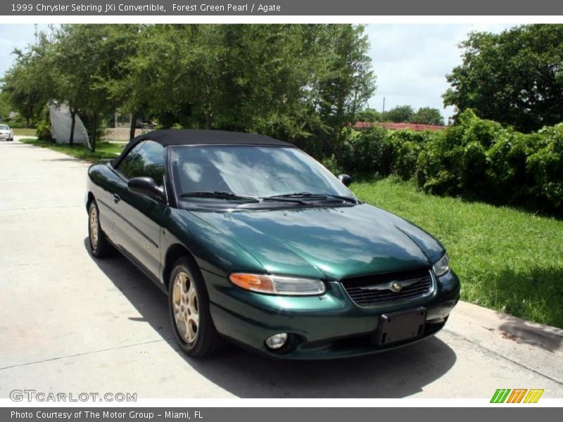 Forest Green Pearl / Agate 1999 Chrysler Sebring JXi Convertible