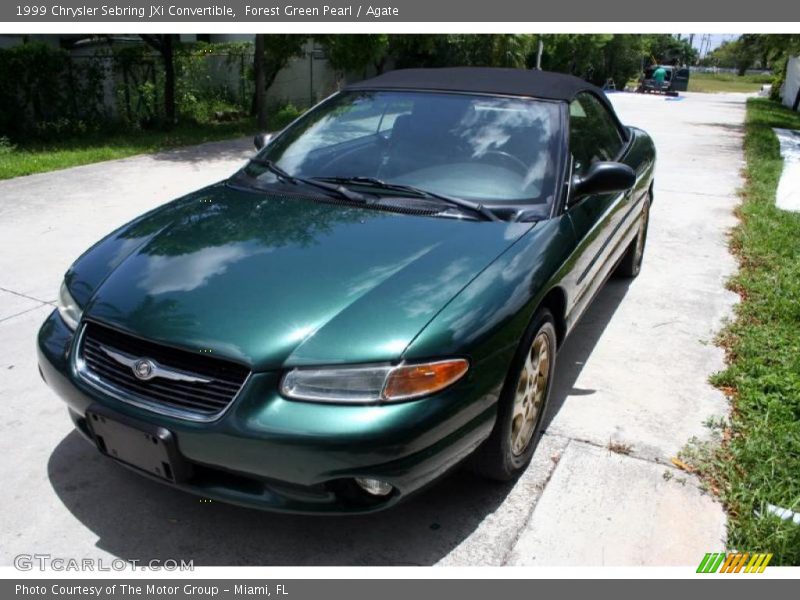 Forest Green Pearl / Agate 1999 Chrysler Sebring JXi Convertible