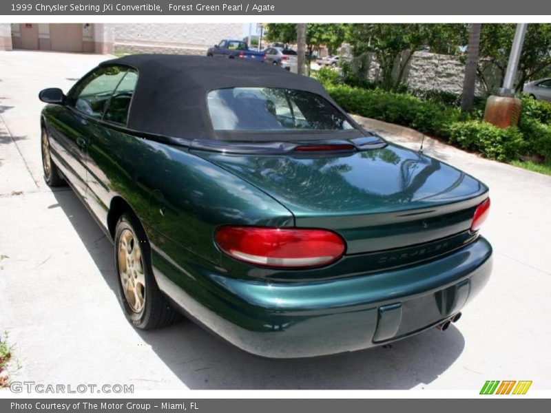 Forest Green Pearl / Agate 1999 Chrysler Sebring JXi Convertible