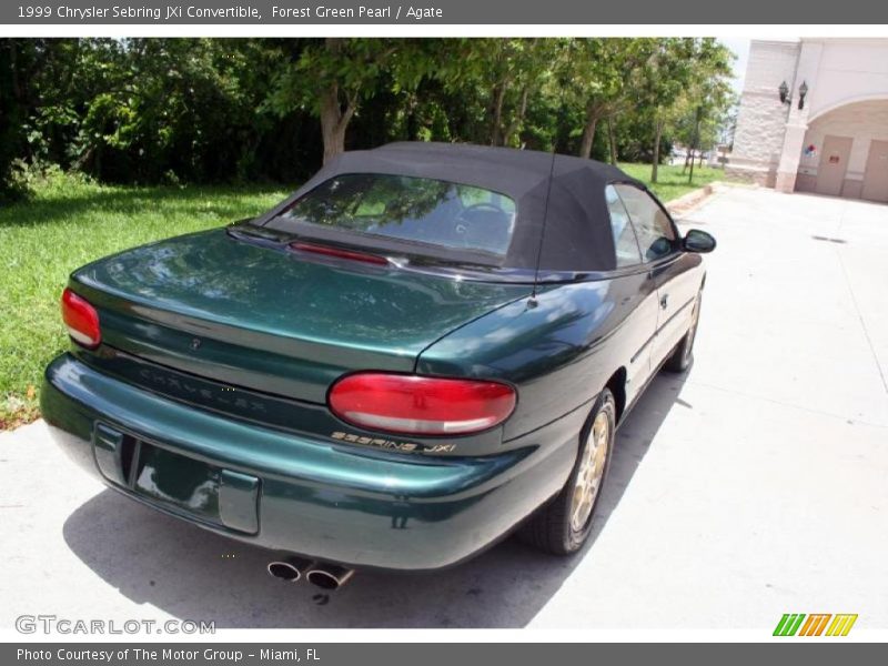Forest Green Pearl / Agate 1999 Chrysler Sebring JXi Convertible