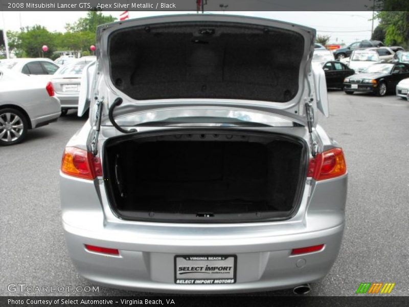 Apex Silver Metallic / Black 2008 Mitsubishi Lancer GTS