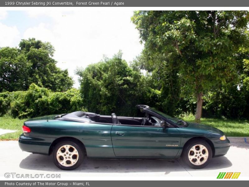 Forest Green Pearl / Agate 1999 Chrysler Sebring JXi Convertible