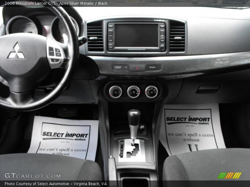 Apex Silver Metallic / Black 2008 Mitsubishi Lancer GTS