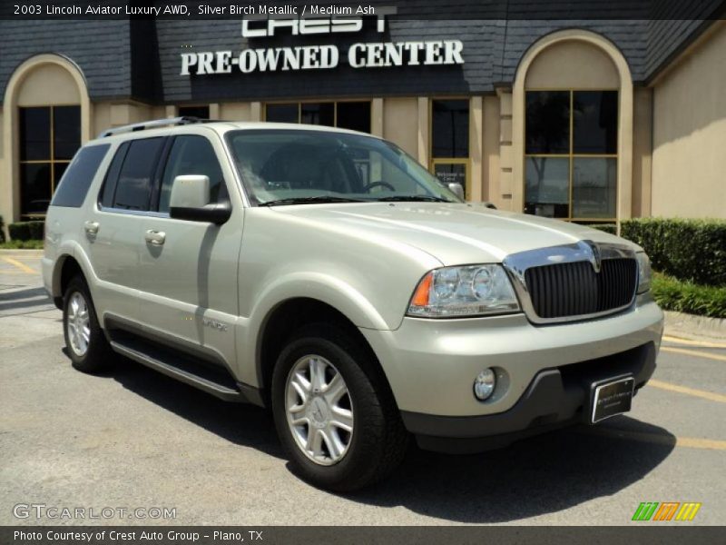 Silver Birch Metallic / Medium Ash 2003 Lincoln Aviator Luxury AWD