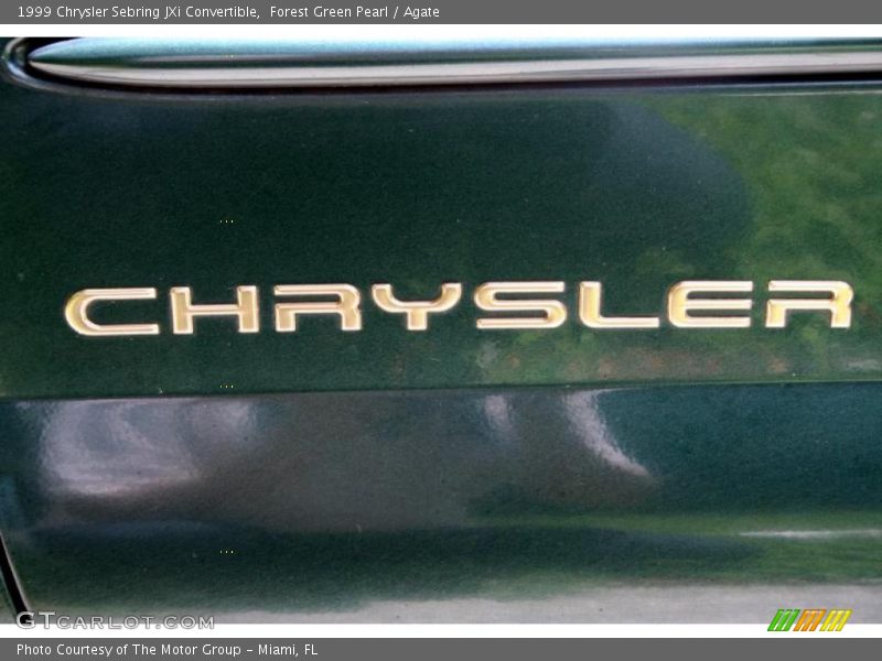 Forest Green Pearl / Agate 1999 Chrysler Sebring JXi Convertible