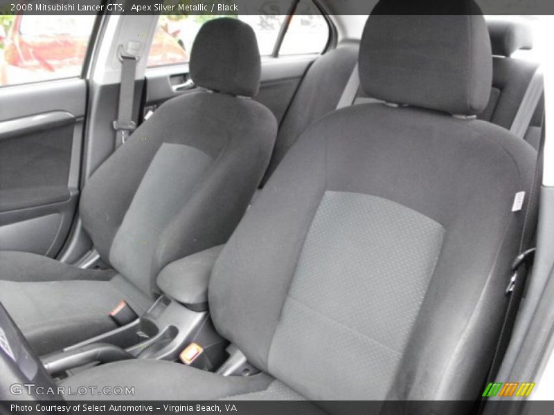 Apex Silver Metallic / Black 2008 Mitsubishi Lancer GTS