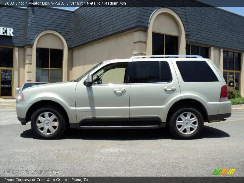 Silver Birch Metallic / Medium Ash 2003 Lincoln Aviator Luxury AWD