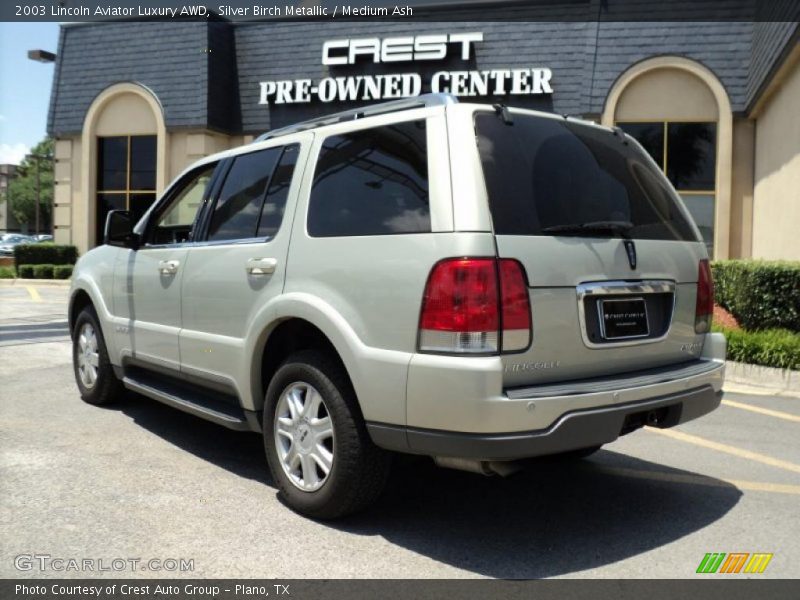 Silver Birch Metallic / Medium Ash 2003 Lincoln Aviator Luxury AWD