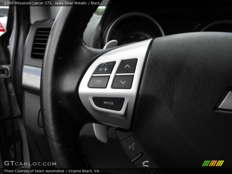 Apex Silver Metallic / Black 2008 Mitsubishi Lancer GTS