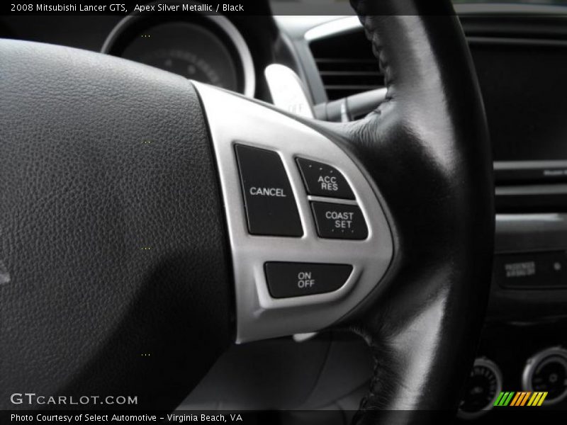 Apex Silver Metallic / Black 2008 Mitsubishi Lancer GTS