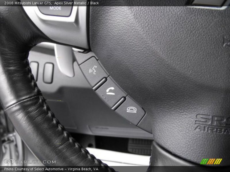 Apex Silver Metallic / Black 2008 Mitsubishi Lancer GTS