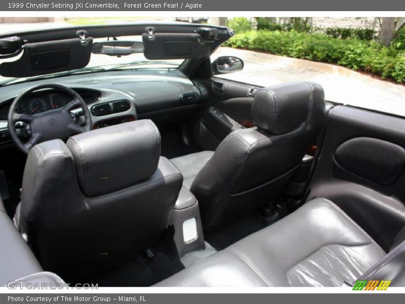 Forest Green Pearl / Agate 1999 Chrysler Sebring JXi Convertible