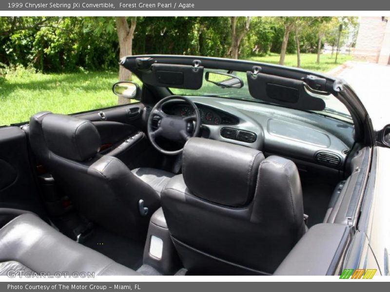 Forest Green Pearl / Agate 1999 Chrysler Sebring JXi Convertible