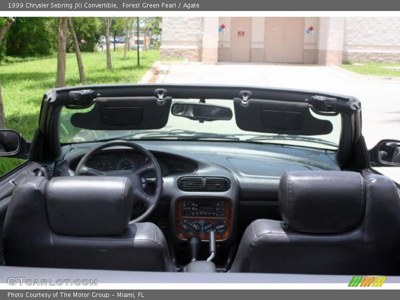 Forest Green Pearl / Agate 1999 Chrysler Sebring JXi Convertible