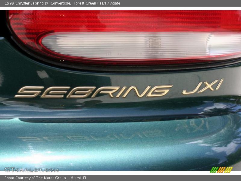 Forest Green Pearl / Agate 1999 Chrysler Sebring JXi Convertible