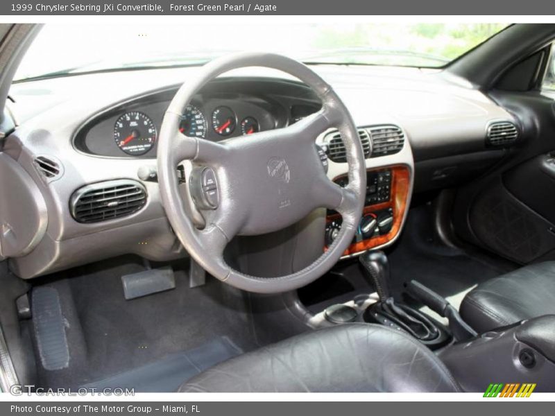 Forest Green Pearl / Agate 1999 Chrysler Sebring JXi Convertible
