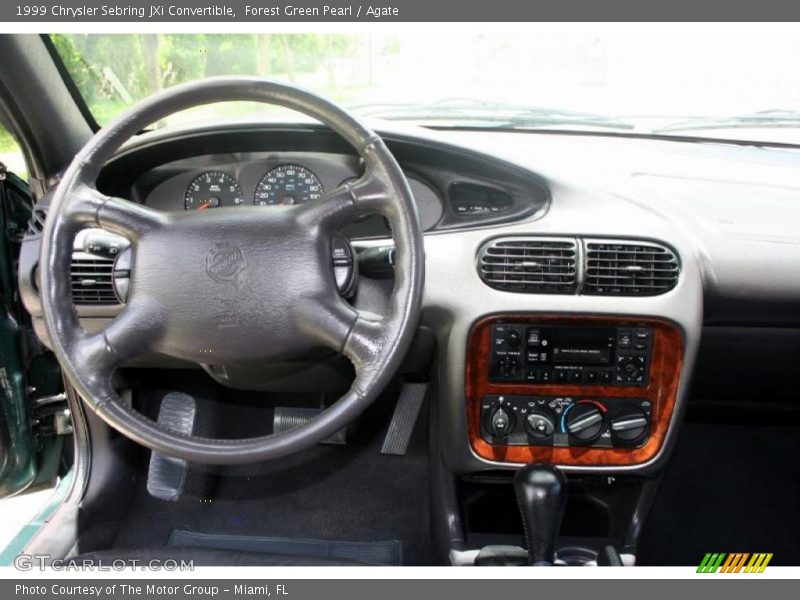 Forest Green Pearl / Agate 1999 Chrysler Sebring JXi Convertible