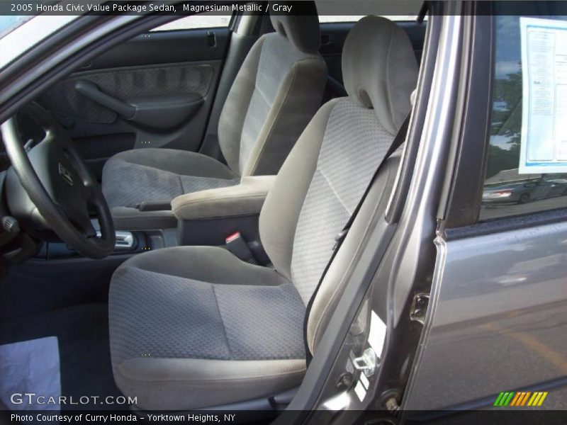 Magnesium Metallic / Gray 2005 Honda Civic Value Package Sedan
