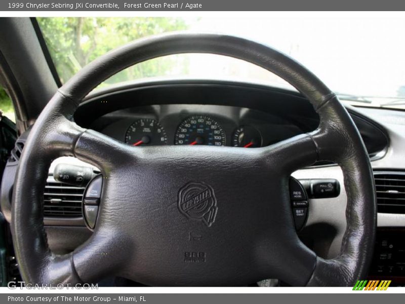 Forest Green Pearl / Agate 1999 Chrysler Sebring JXi Convertible