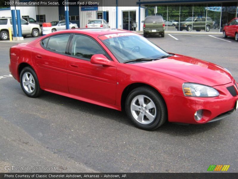 Crimson Red / Ebony 2007 Pontiac Grand Prix Sedan