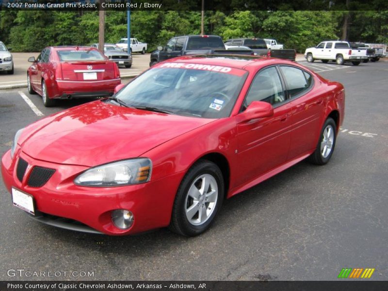 Crimson Red / Ebony 2007 Pontiac Grand Prix Sedan