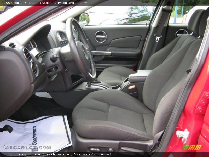 Crimson Red / Ebony 2007 Pontiac Grand Prix Sedan