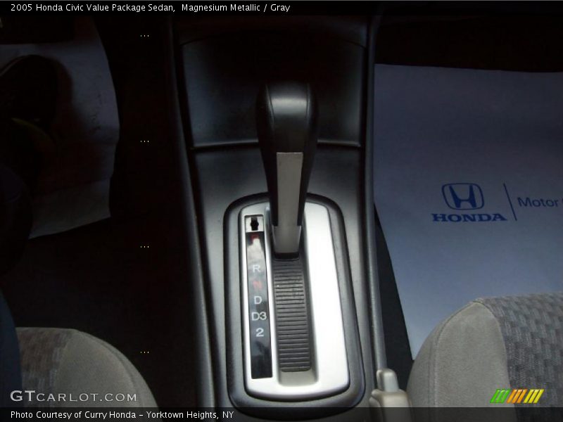 Magnesium Metallic / Gray 2005 Honda Civic Value Package Sedan