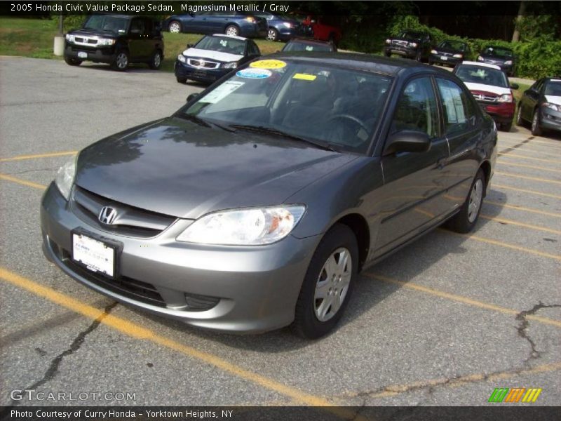 Magnesium Metallic / Gray 2005 Honda Civic Value Package Sedan