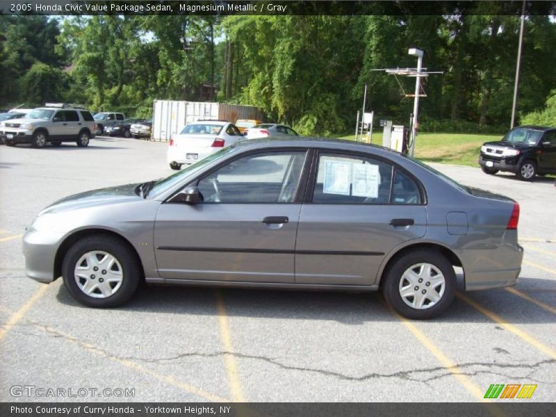 Magnesium Metallic / Gray 2005 Honda Civic Value Package Sedan