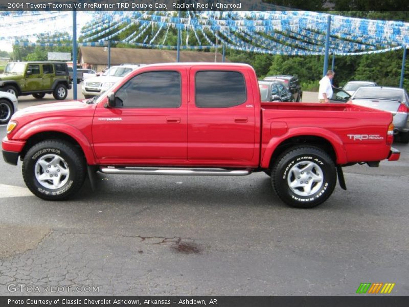 Radiant Red / Charcoal 2004 Toyota Tacoma V6 PreRunner TRD Double Cab