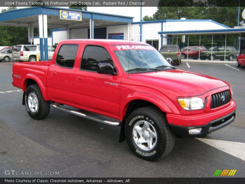 Radiant Red / Charcoal 2004 Toyota Tacoma V6 PreRunner TRD Double Cab