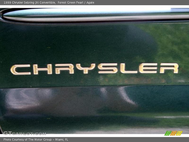 Forest Green Pearl / Agate 1999 Chrysler Sebring JXi Convertible