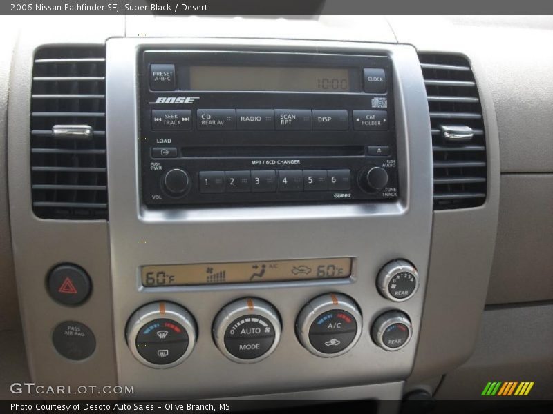 Super Black / Desert 2006 Nissan Pathfinder SE