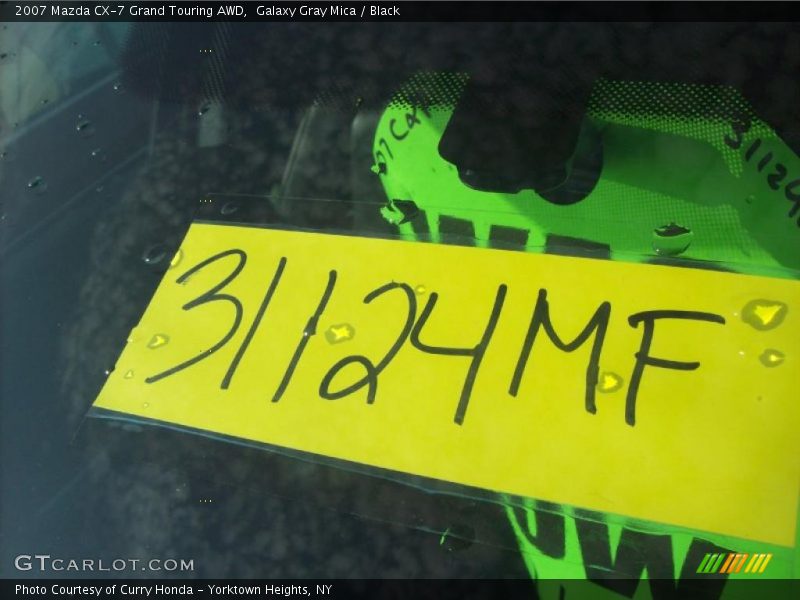 Galaxy Gray Mica / Black 2007 Mazda CX-7 Grand Touring AWD