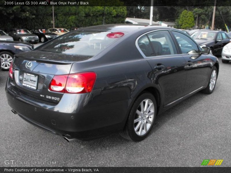 Blue Onyx Pearl / Black 2006 Lexus GS 300 AWD