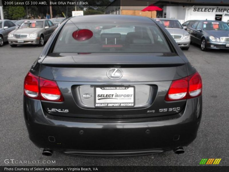 Blue Onyx Pearl / Black 2006 Lexus GS 300 AWD
