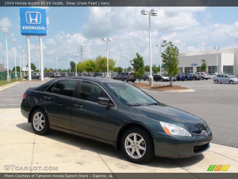 Deep Green Pearl / Ivory 2004 Honda Accord EX V6 Sedan