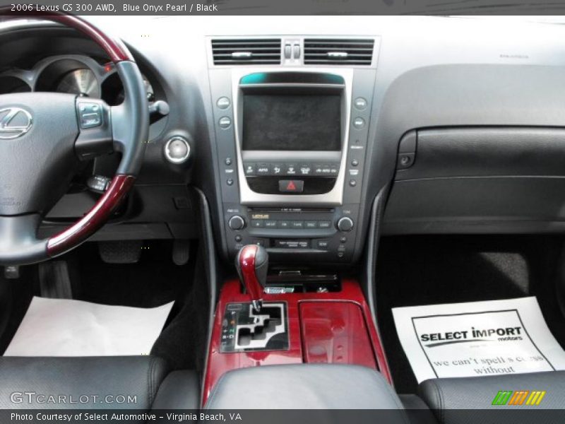 Blue Onyx Pearl / Black 2006 Lexus GS 300 AWD