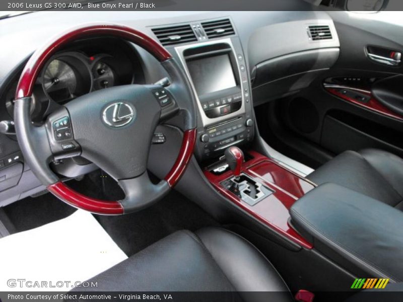 Blue Onyx Pearl / Black 2006 Lexus GS 300 AWD