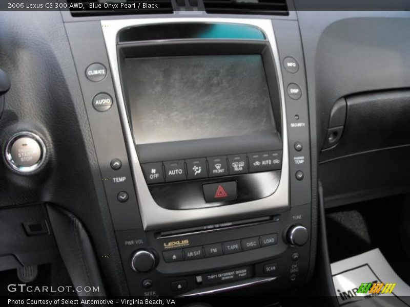 Blue Onyx Pearl / Black 2006 Lexus GS 300 AWD